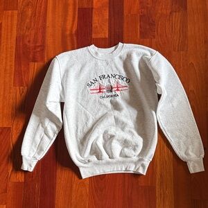 Hanes Gray San Francisco Crewneck Sweater